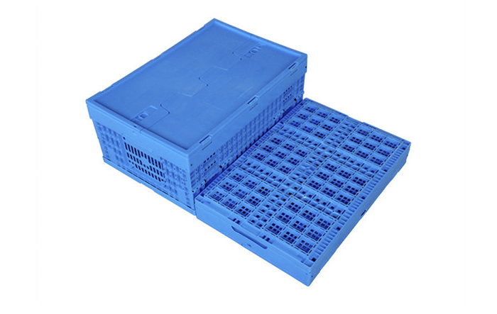 ZJKT6040265C加强型带盖塑料折叠筐