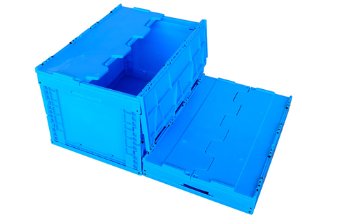 ZJXS6040368C-5带盖塑料折叠周转箱