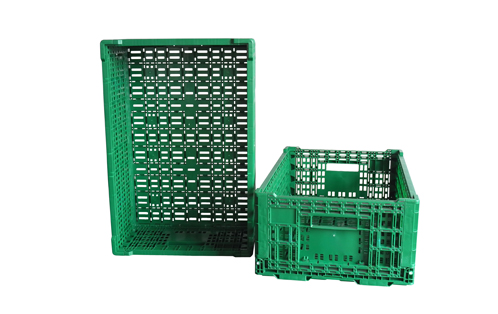 ZJKN604022W-Q轻型水果展示筐塑料折叠筐